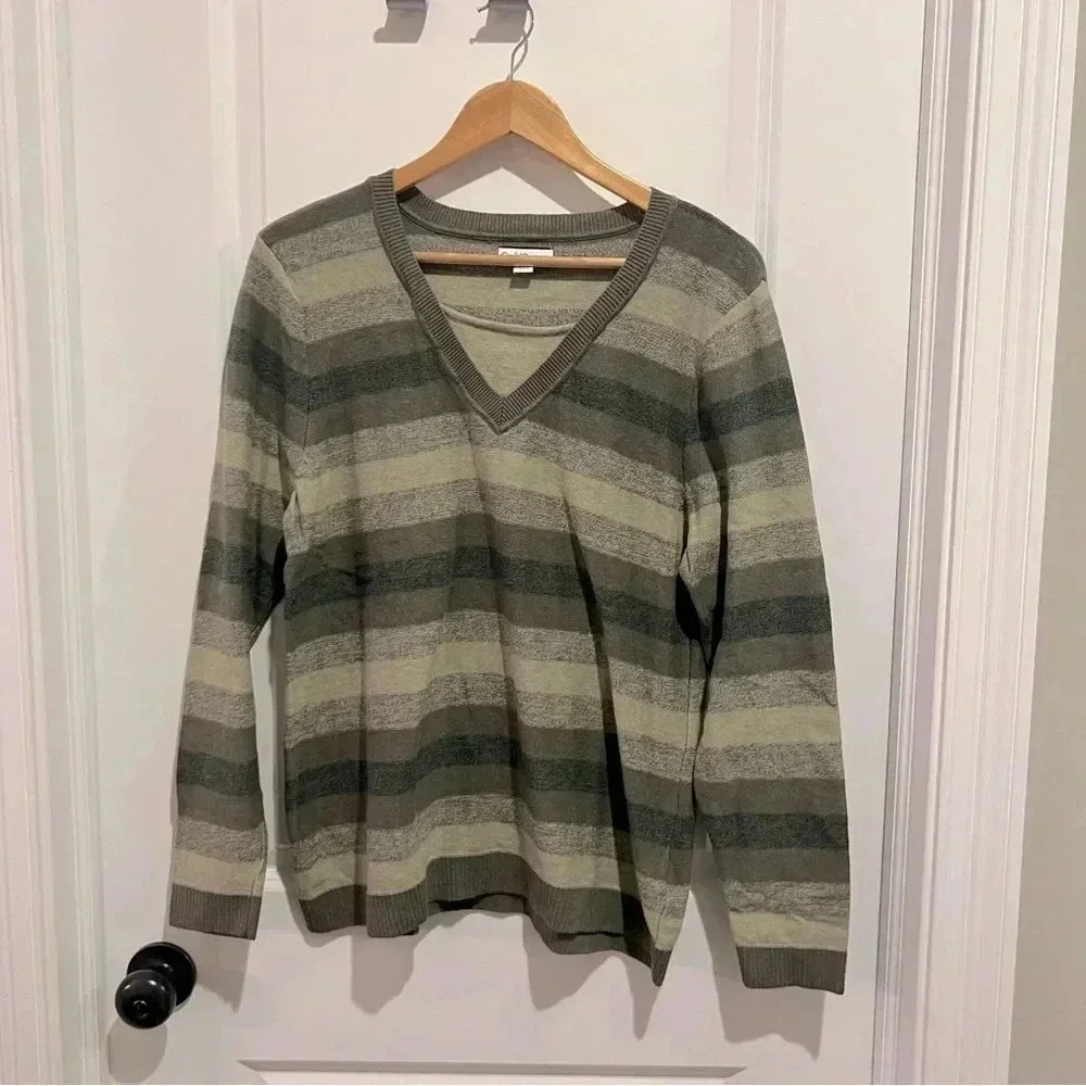 Croft & Barrow Sweater Women‎ Green XL